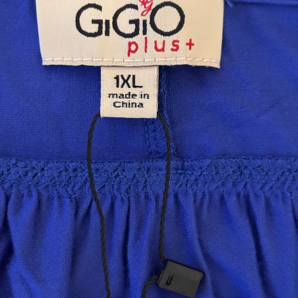 Blue Wrap Blouse with Ruffled Sleeves - Picture 2 of 8